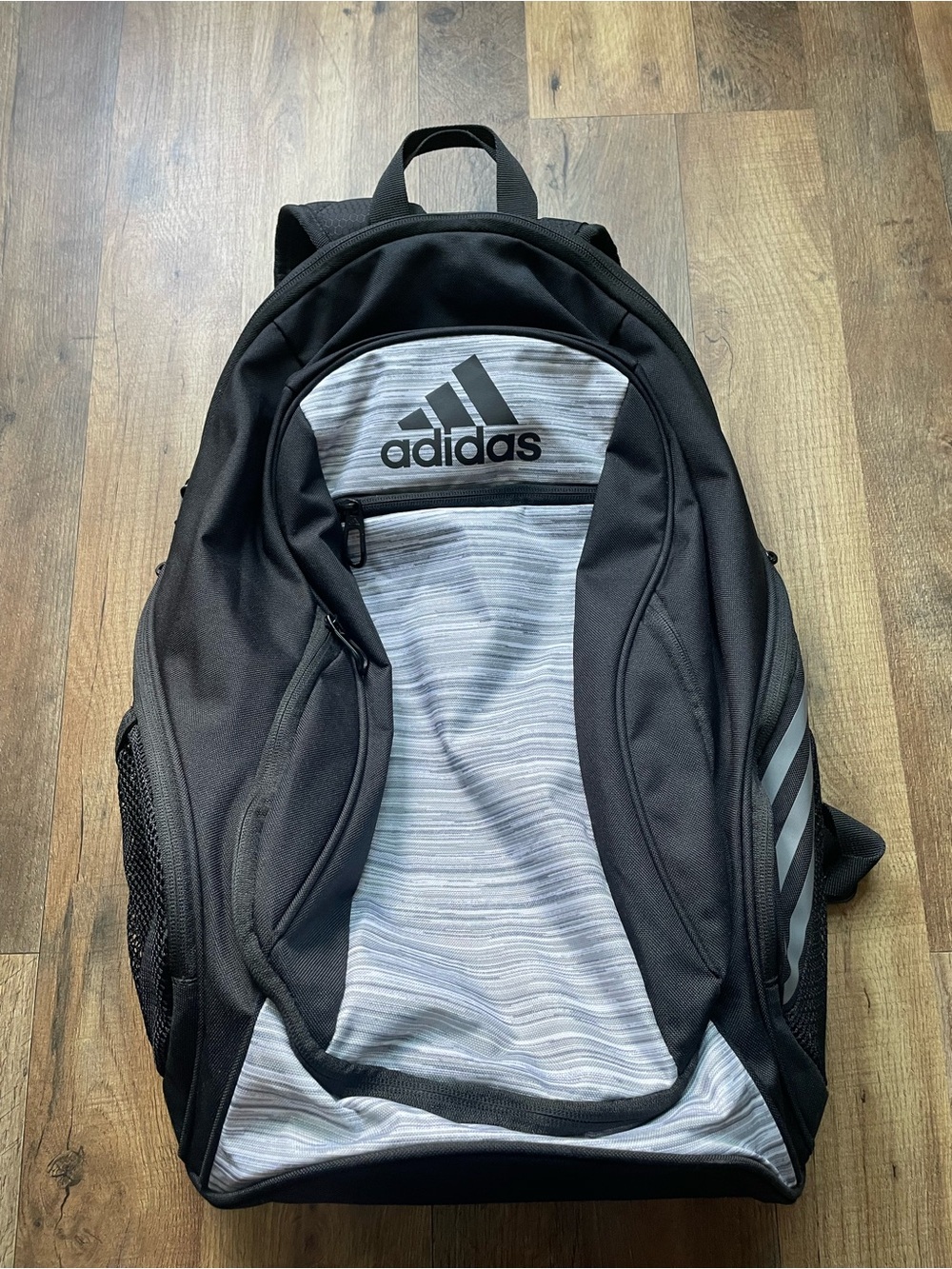 adidas Black and Light Gray Men's Backpack